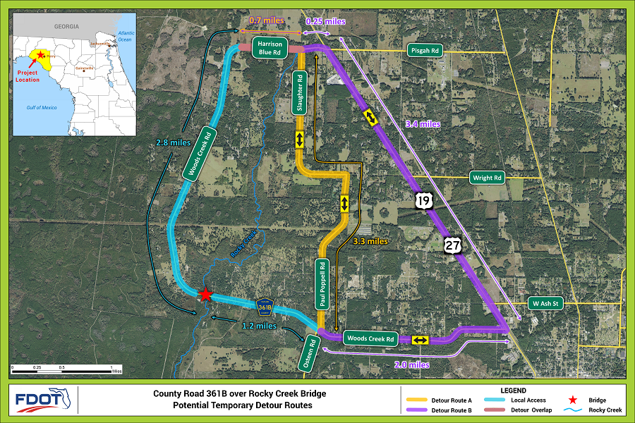 Potential Detour Routes